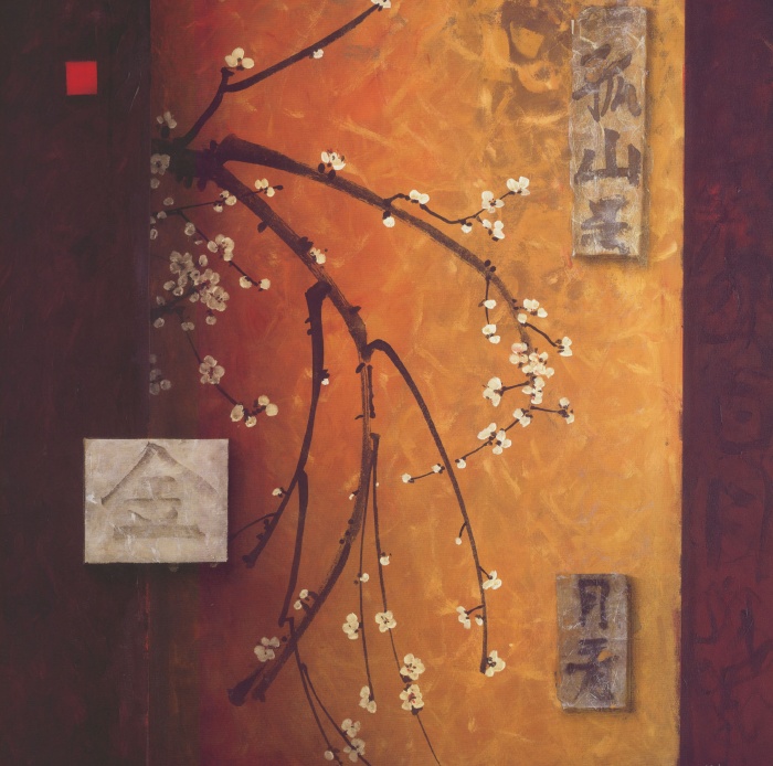 Oriental Blossoms II painting - Don Li-Leger Oriental Blossoms II art painting